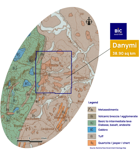 Project Danymi geological map.